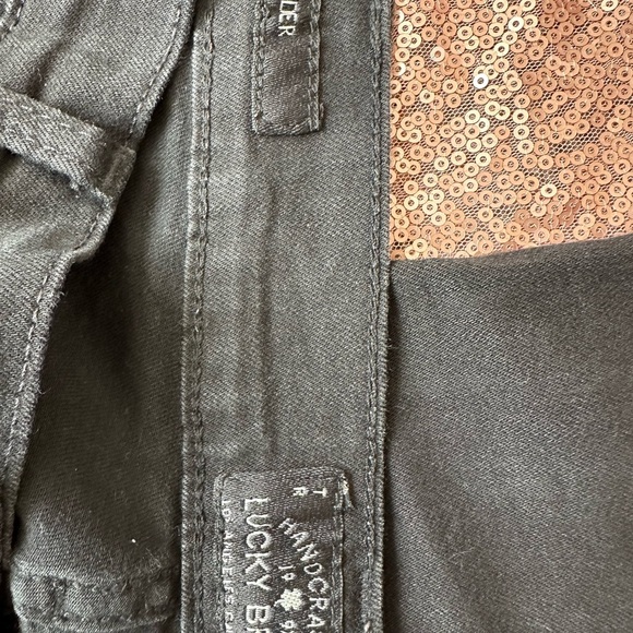 Lucky Brand Easy Rider Jeans Womens Size 32 Black Wash Mid Rise - Picture 7 of 9